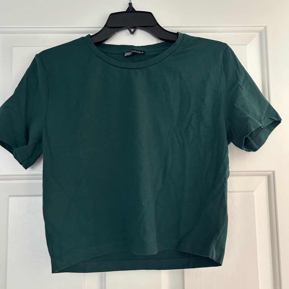 Zara Teal Short Sleeve Women's Tee